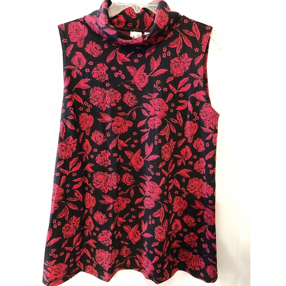 DUO Sleeveless Maternity Floral Sleeveless Top - Picture 1 of 4